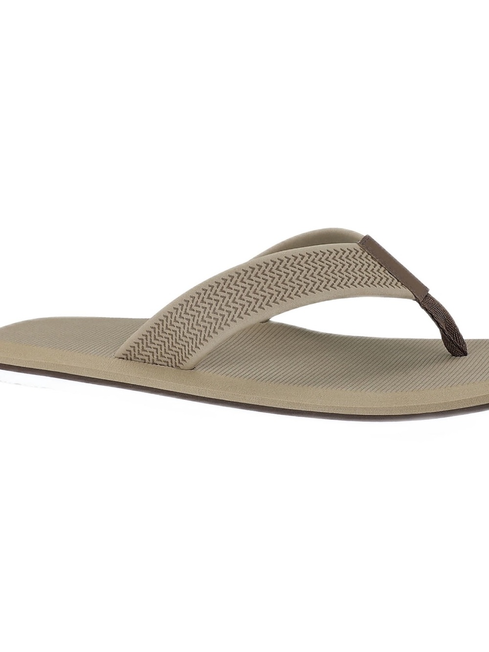 Men's Tan Flip Flop Sandals - Casual Beach Thongs